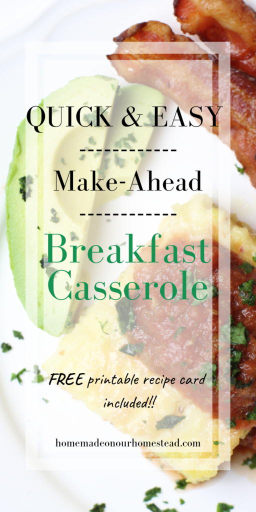 Pinterest graphic for Green Chile Egg Casserole