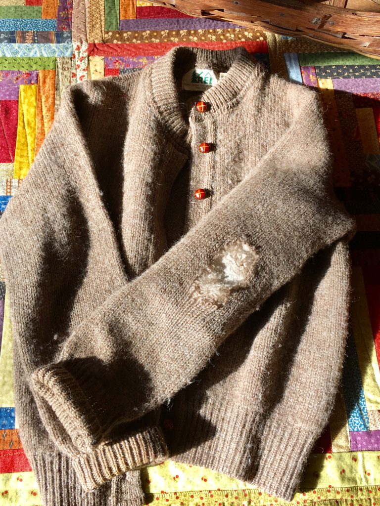 How To Mend A Wool Sweater -