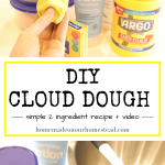DIY cloud dough recipe #howtomakeclouddough #DIYclouddoughrecipe #DIYclouddough #sensoryactivity #DIYcrafts #howtomakeplaydoughathome