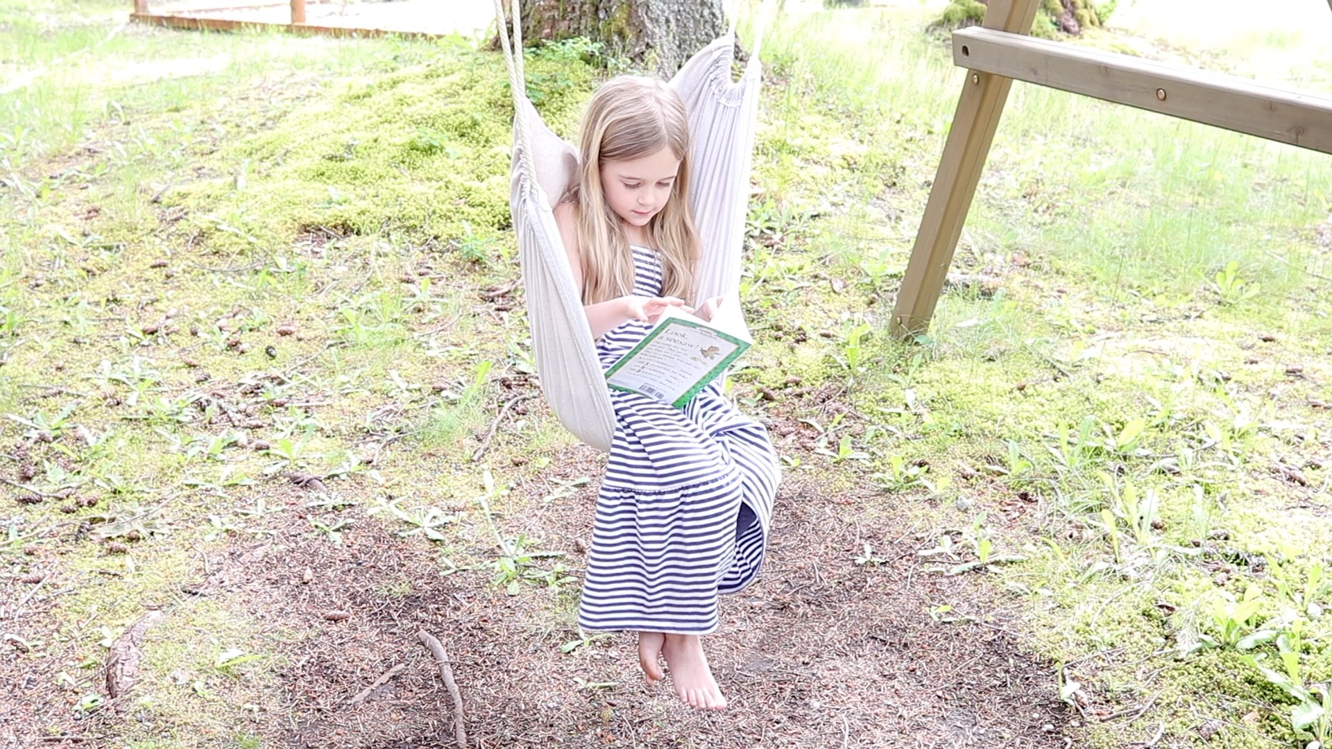 How to make a hanging chair from a drop cloth homemade on our homestead
