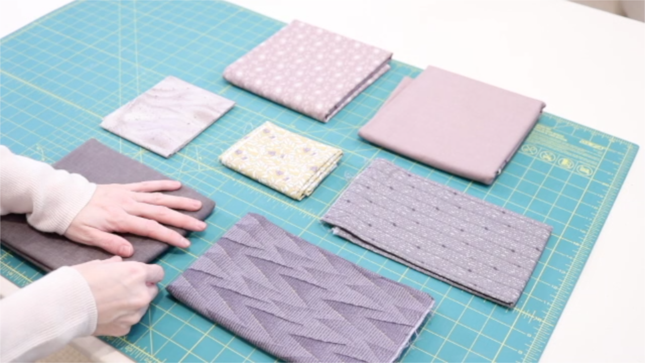 arranging your fabrics for your block