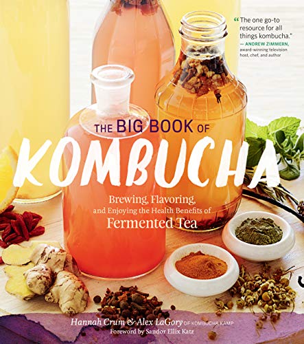 A picture of The Big Book Of Kombucha Book cover. A great resource book for people looking to make kombucha at home.